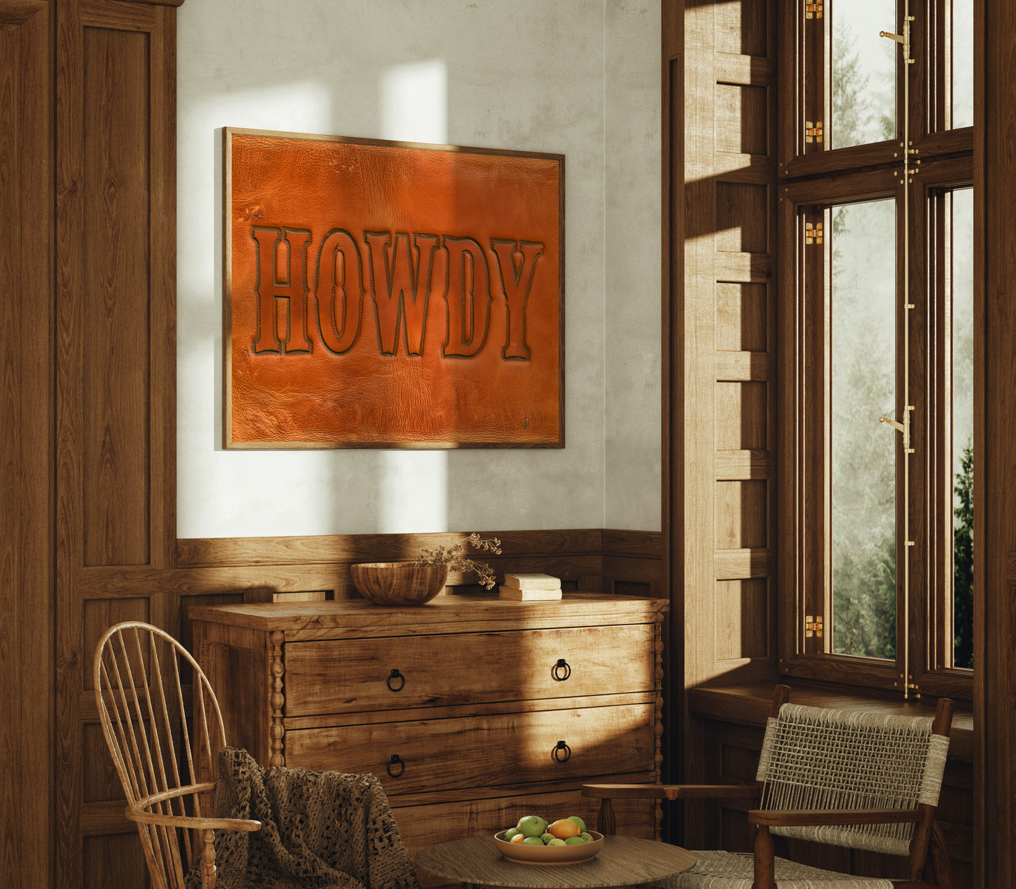Howdy, Tooled In Leather