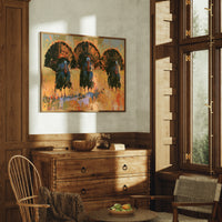 Three Turkeys, Full Display