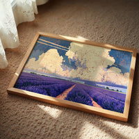 Lavender Rows To A Towering Sky