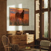 Horse Facing The Blaze