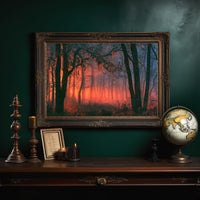 Forest Aglow In The Mist