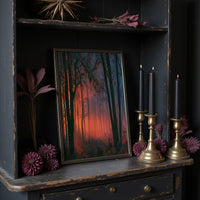 Forest Ablaze at Dusk