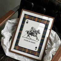 Ace of Hearts: Navy Tartan Polo