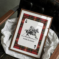 King of Hearts: Red Tartan Polo