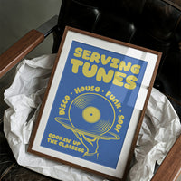 Serving Tunes: Cobalt Bubble Letters