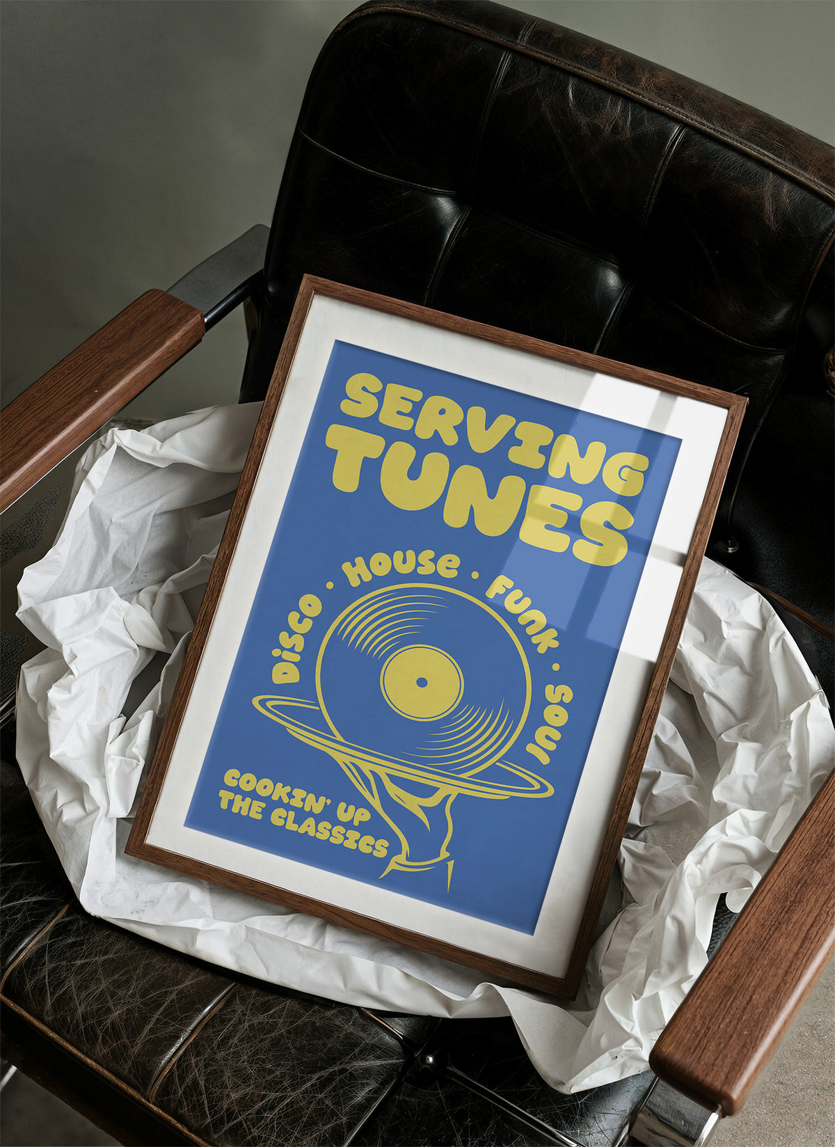 Serving Tunes: Cobalt Bubble Letters