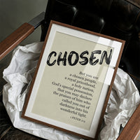 Chosen: Brushstroke Scripture Art