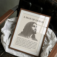 A Man of God: Ivory Line Portrait