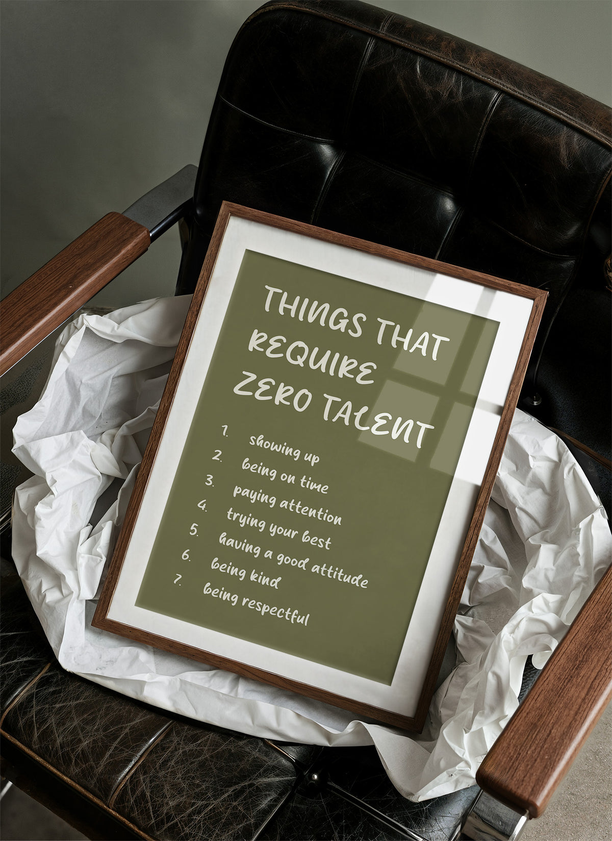 Things That Require Zero Talent, Olive Marker