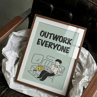 Outwork Everyone Hustle Illustration