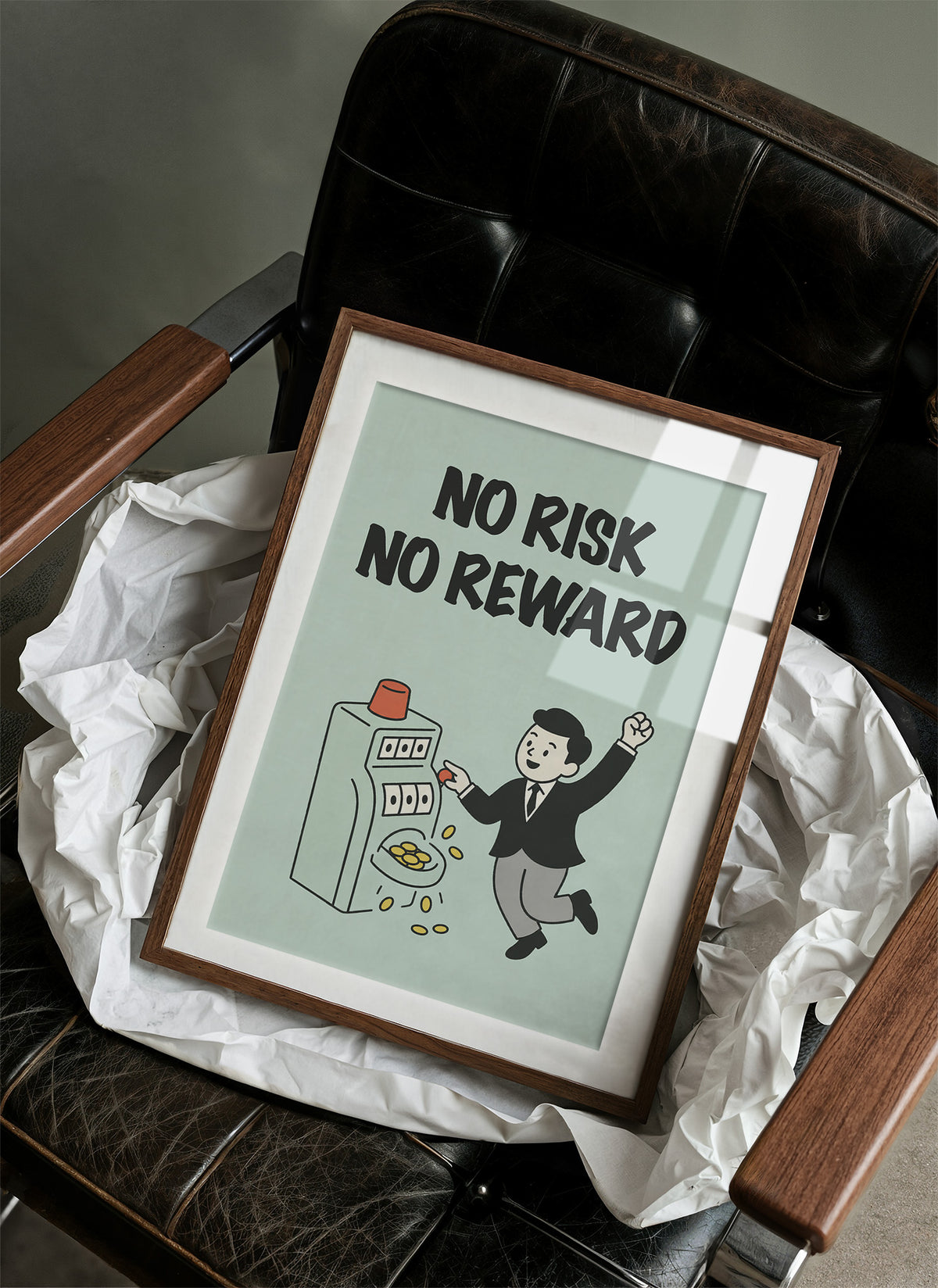 No Risk No Reward Slot Machine Art