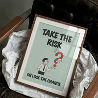 Take the Risk Dice Question Mark Art