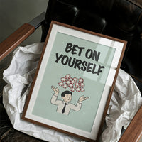 Bet on Yourself Poker Chip Art