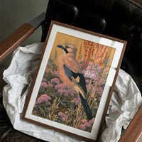 Jay Perched in Golden Light