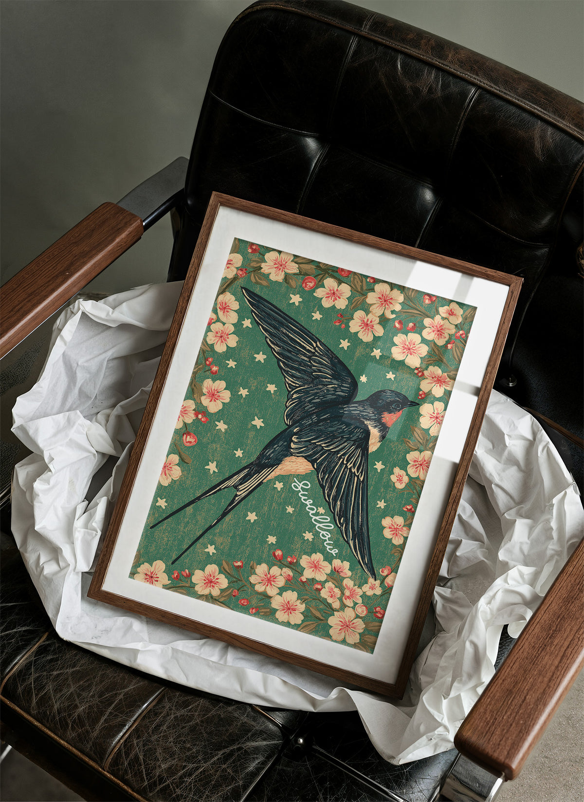 Swallow's Cherry Blossom Descent