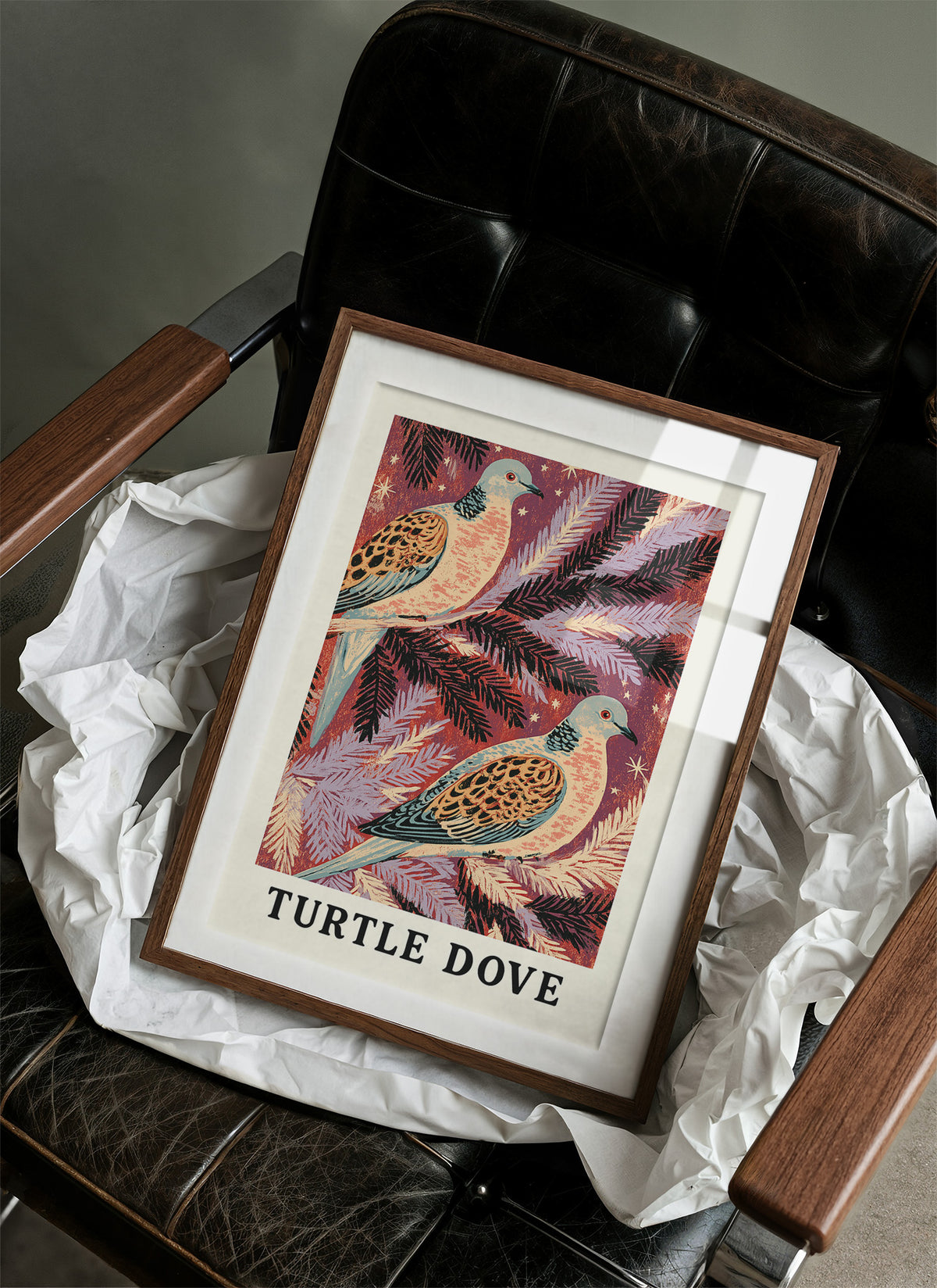Two Turtle Doves in Pine