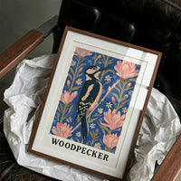 Woodpecker in Coral Blossom