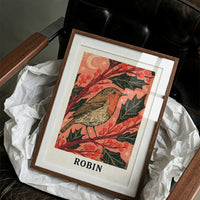 Robin Under a Crescent Moon