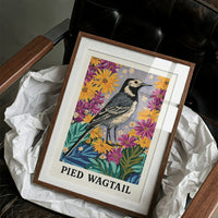 Pied Wagtail in Wildflower Garden