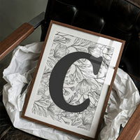 Botanical Letter C Monogram