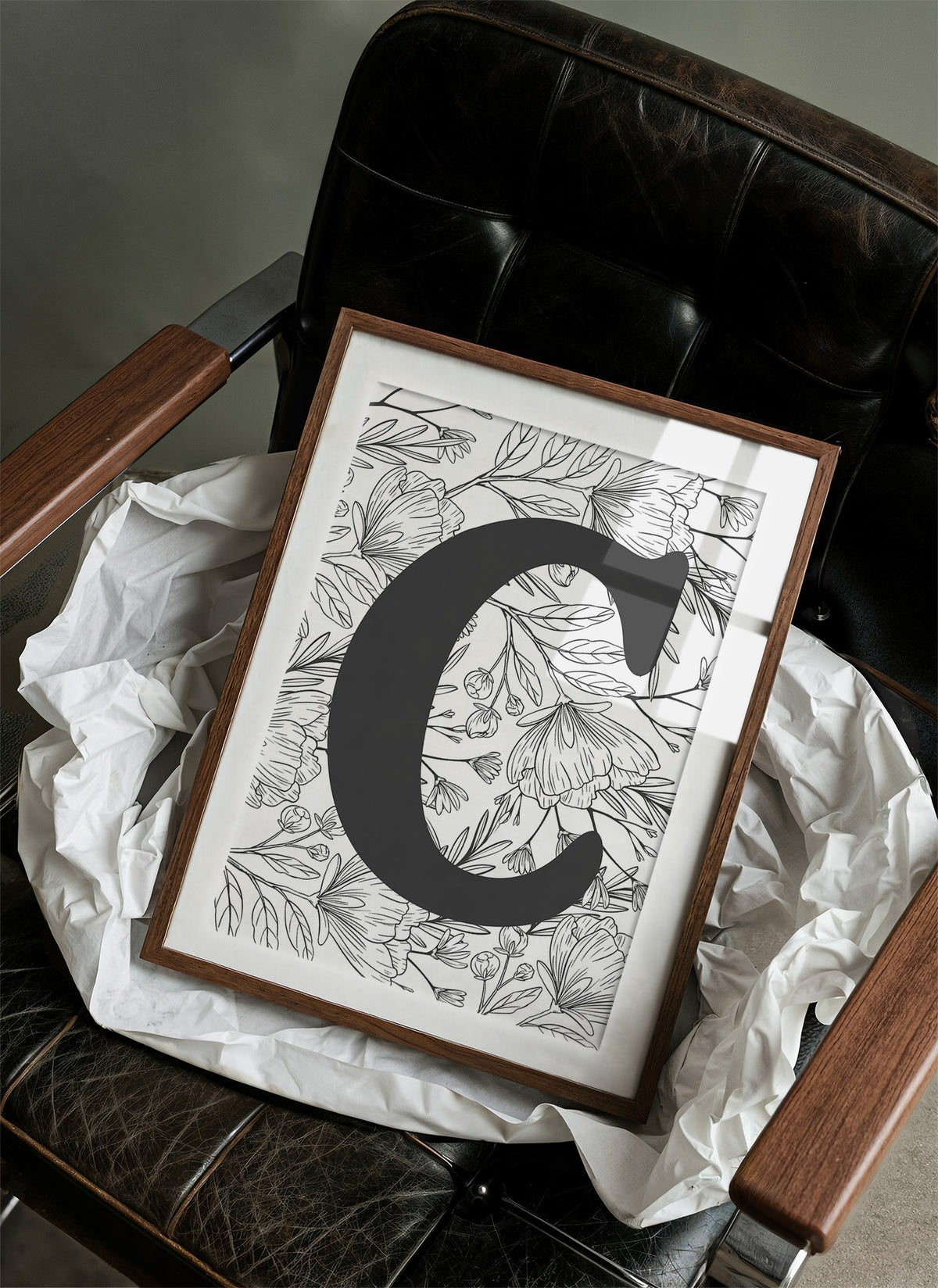 Botanical Letter C Monogram