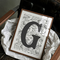 Botanical Letter G Monogram