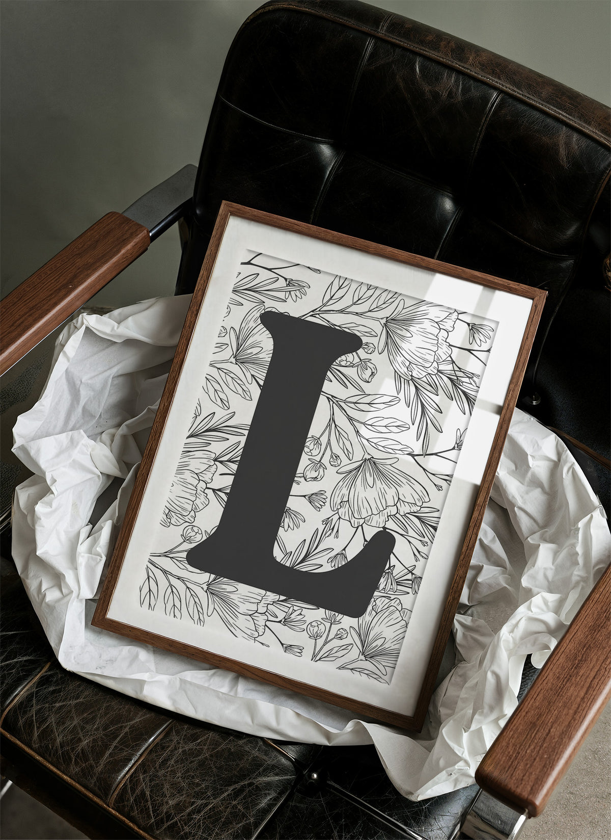 Botanical Letter L Monogram