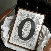 Botanical Letter O Monogram