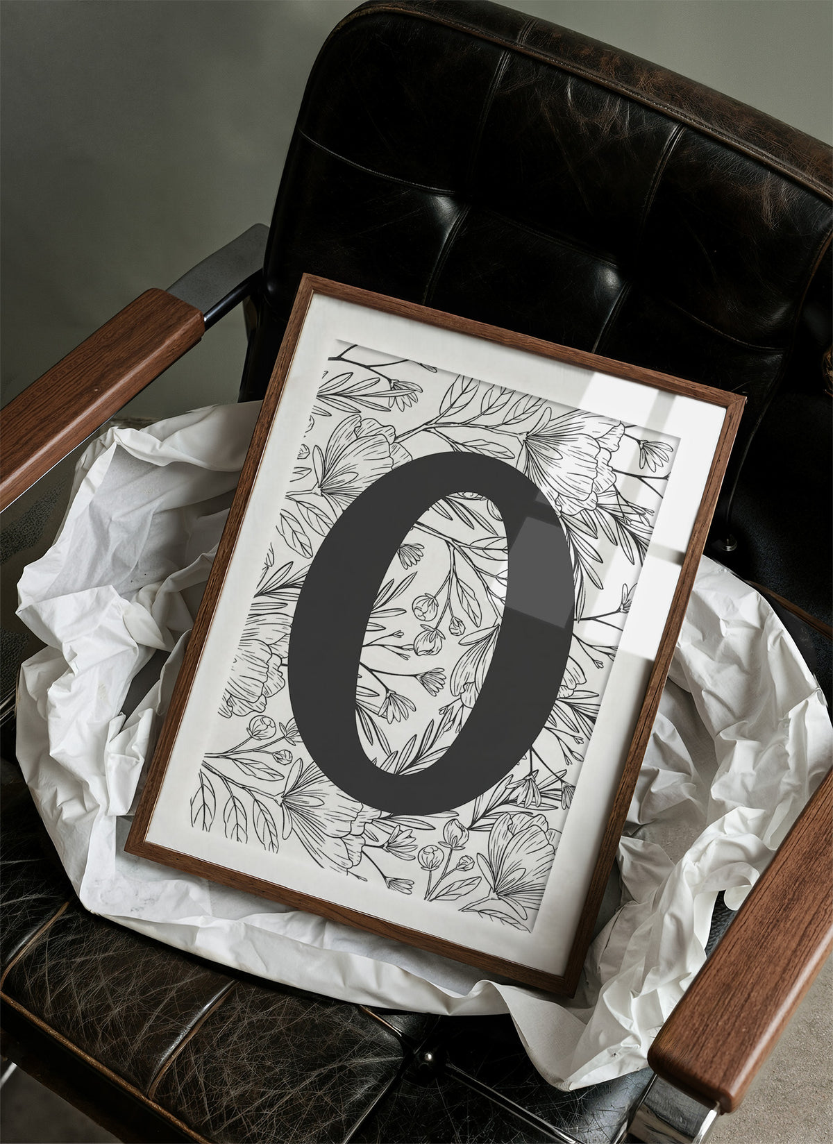 Botanical Letter O Monogram
