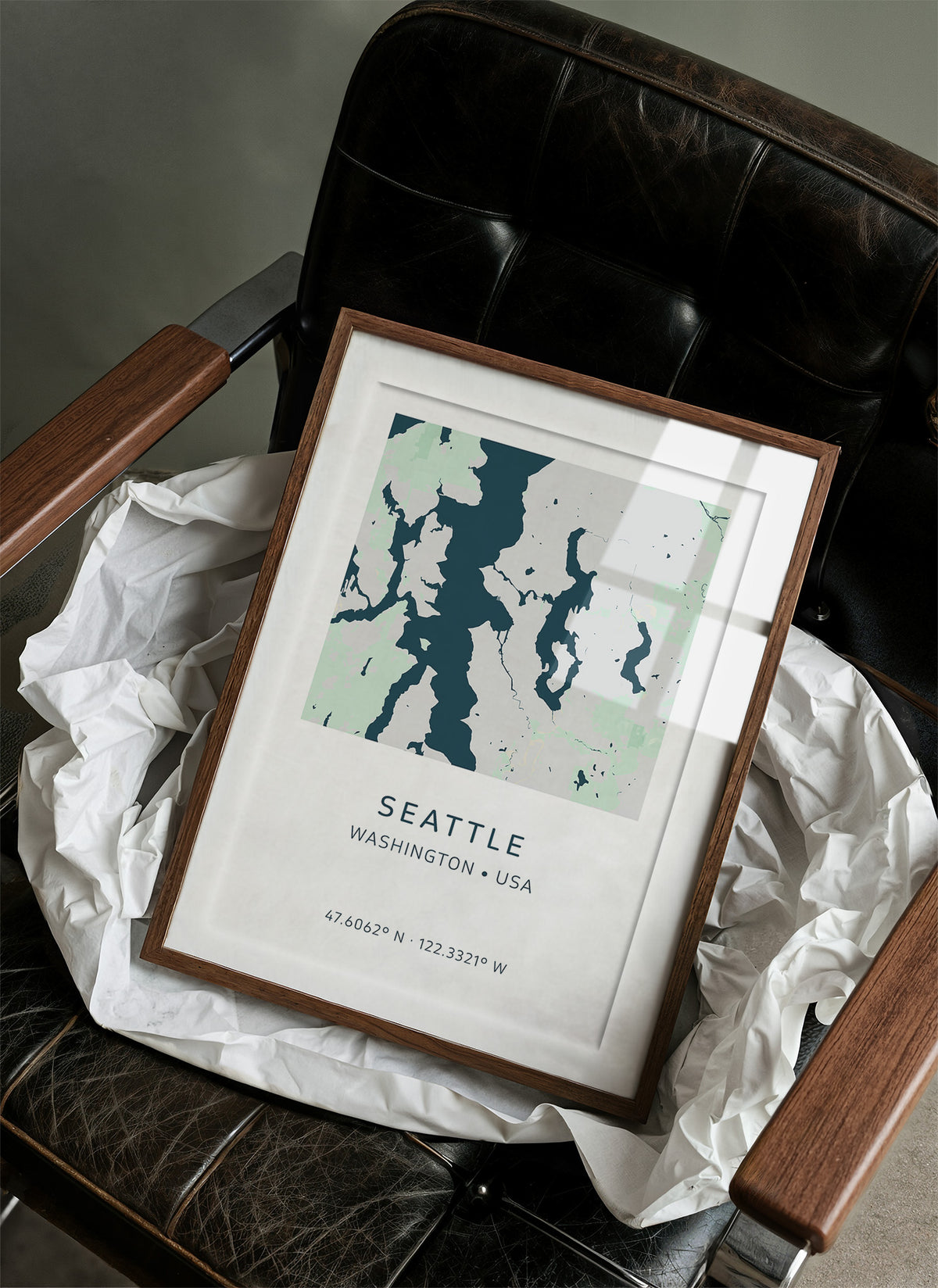 Seattle City Map Print