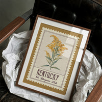 Kentucky Goldenrod Watercolor Stamp