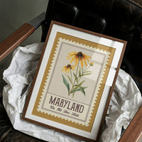 Maryland Black-Eyed Susan Watercolor Stamp