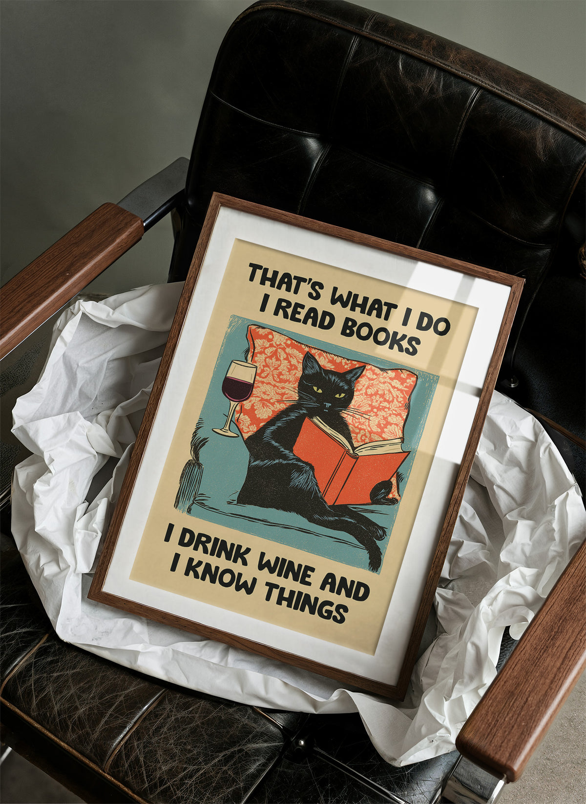 Well-Read, Well-Poured, Well-Informed Cat