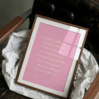 Bubblegum Lullaby in Cream Cursive