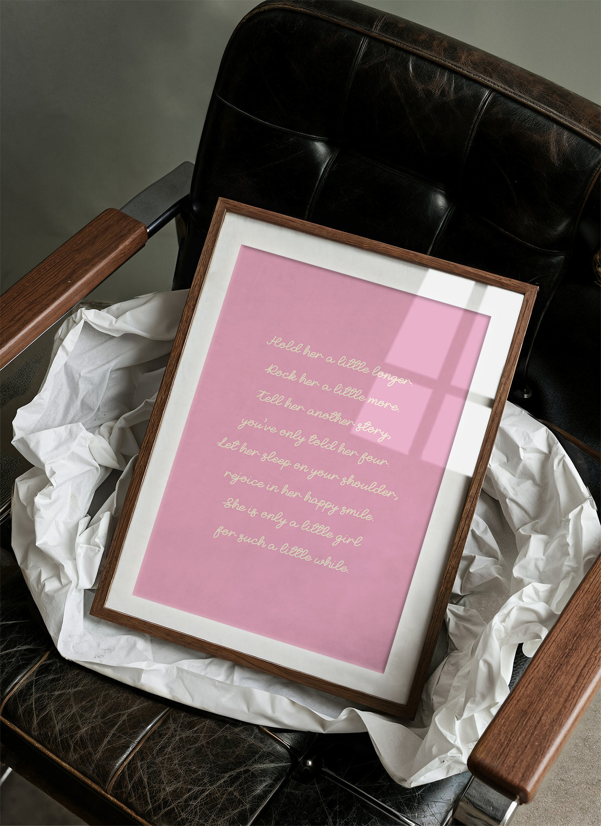 Bubblegum Lullaby in Cream Cursive
