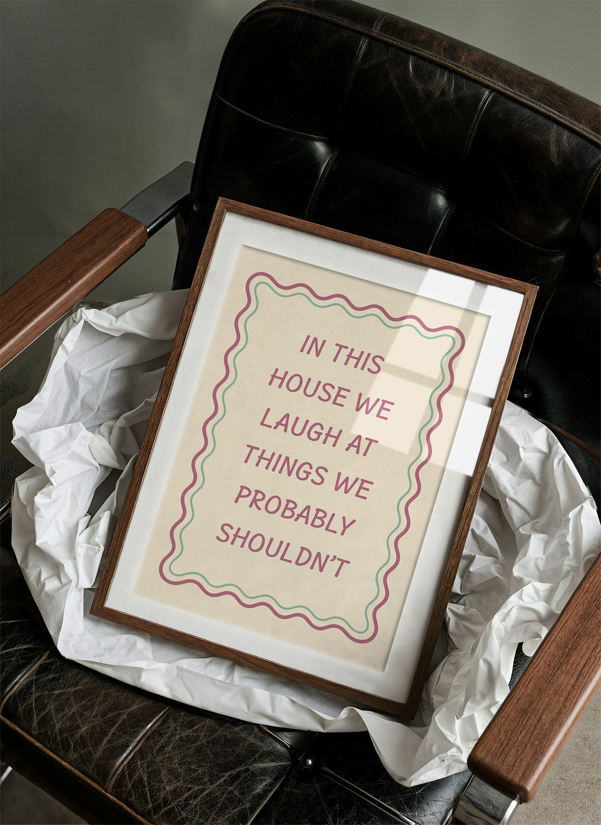 Questionable Humor, Wavy Frame Included