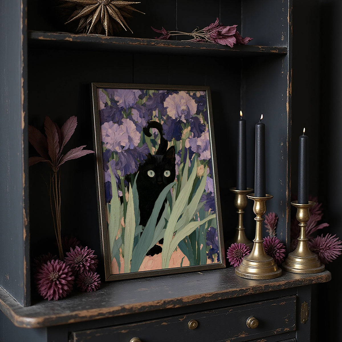 Hide and Seek Among the Irises