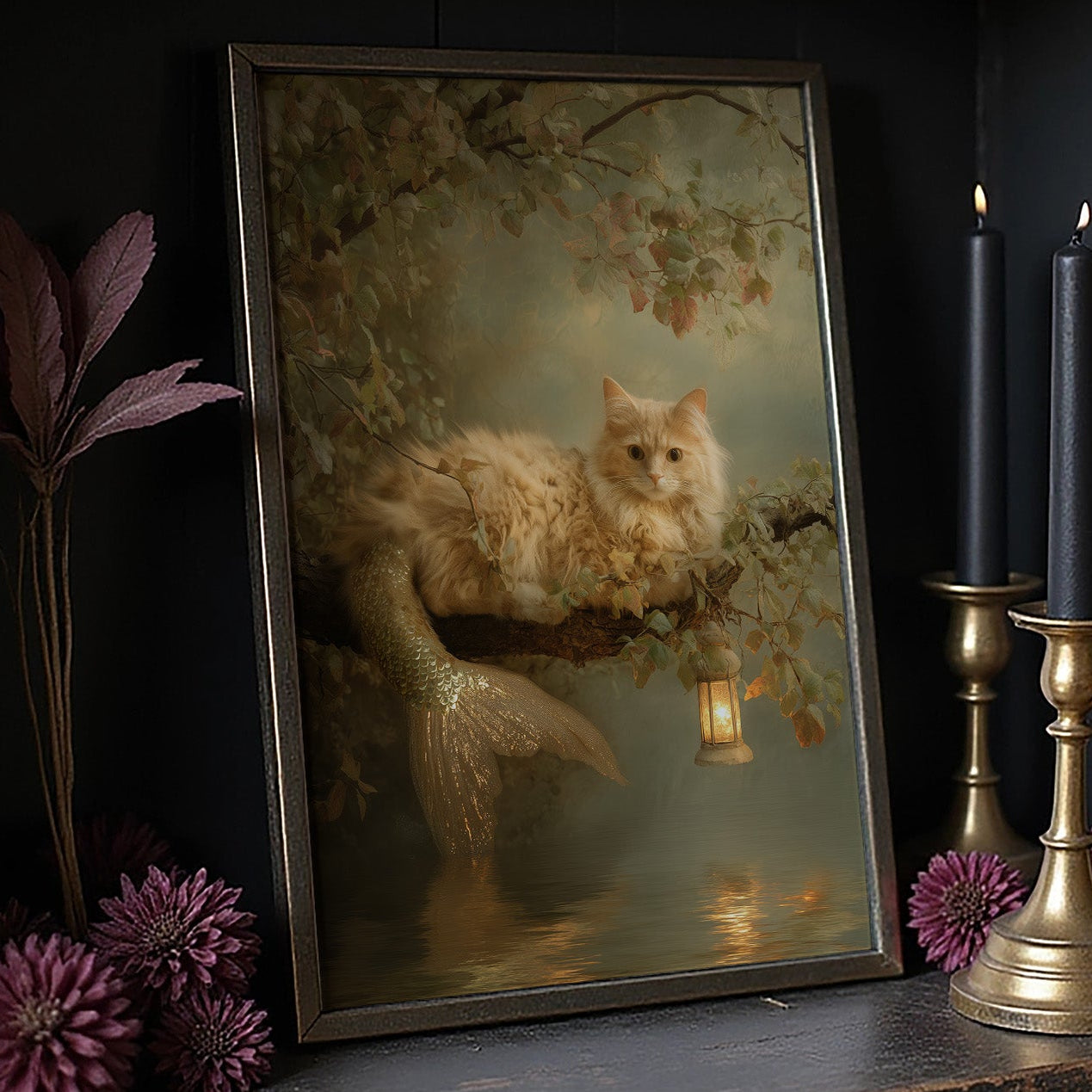 Feline Myths Beneath Autumn Boughs