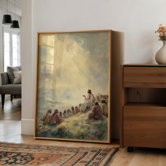 Sunlit Gathering On Hillside Heights