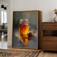 Golden Stillness in Glass