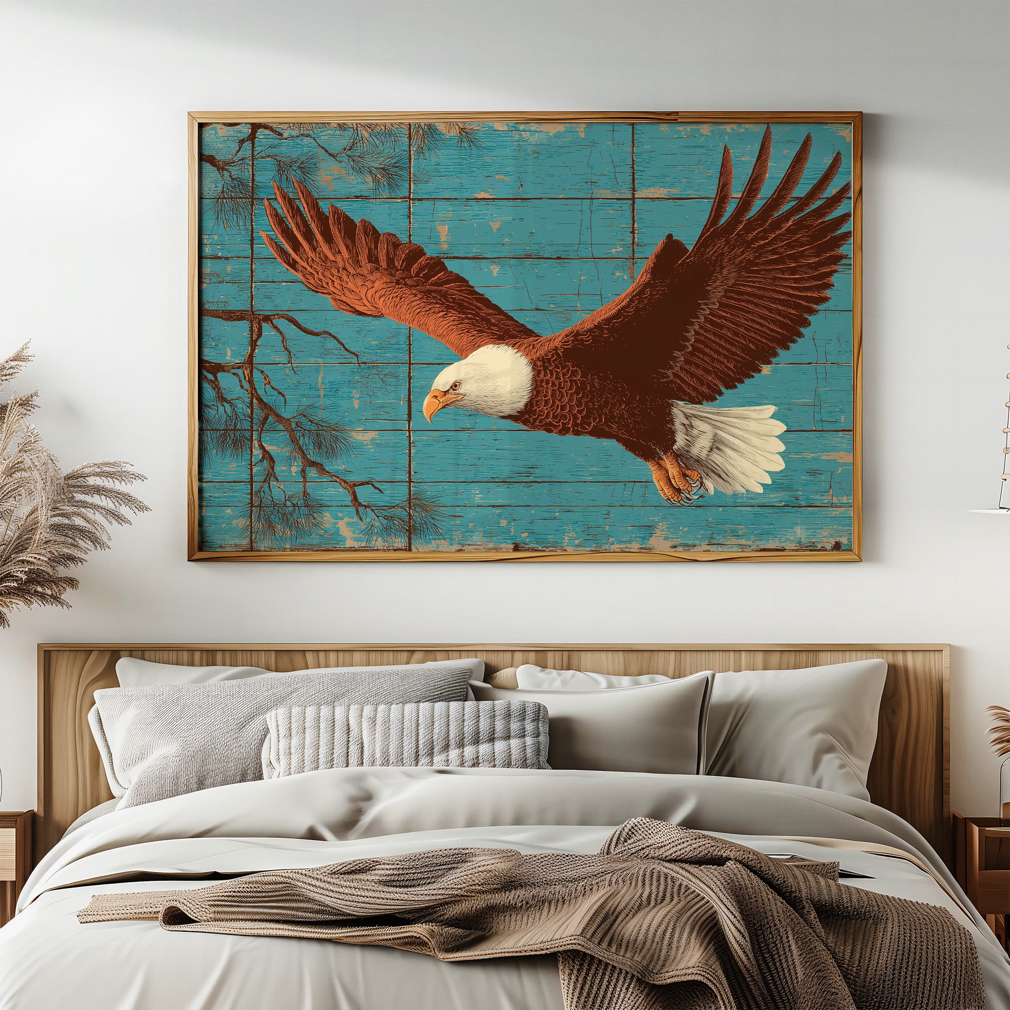 Wings Over Weathered Wood