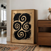Bold Spiral Harmony Abstract