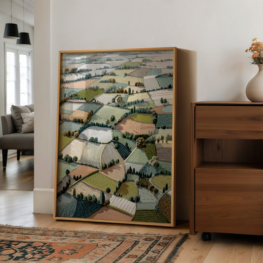 Fields in Gentle Mosaic