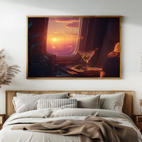 Sunset at Thirty Thousand