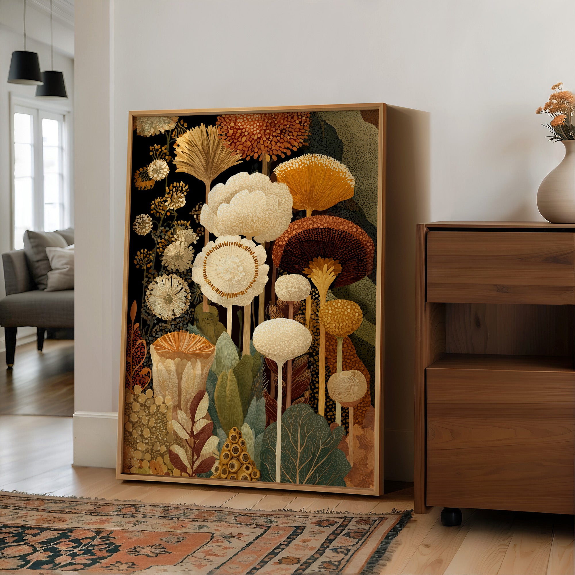 Midnight Garden in Ochre