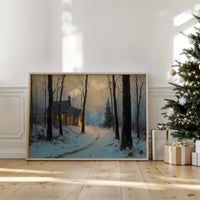 Warm Light in Winter Woods