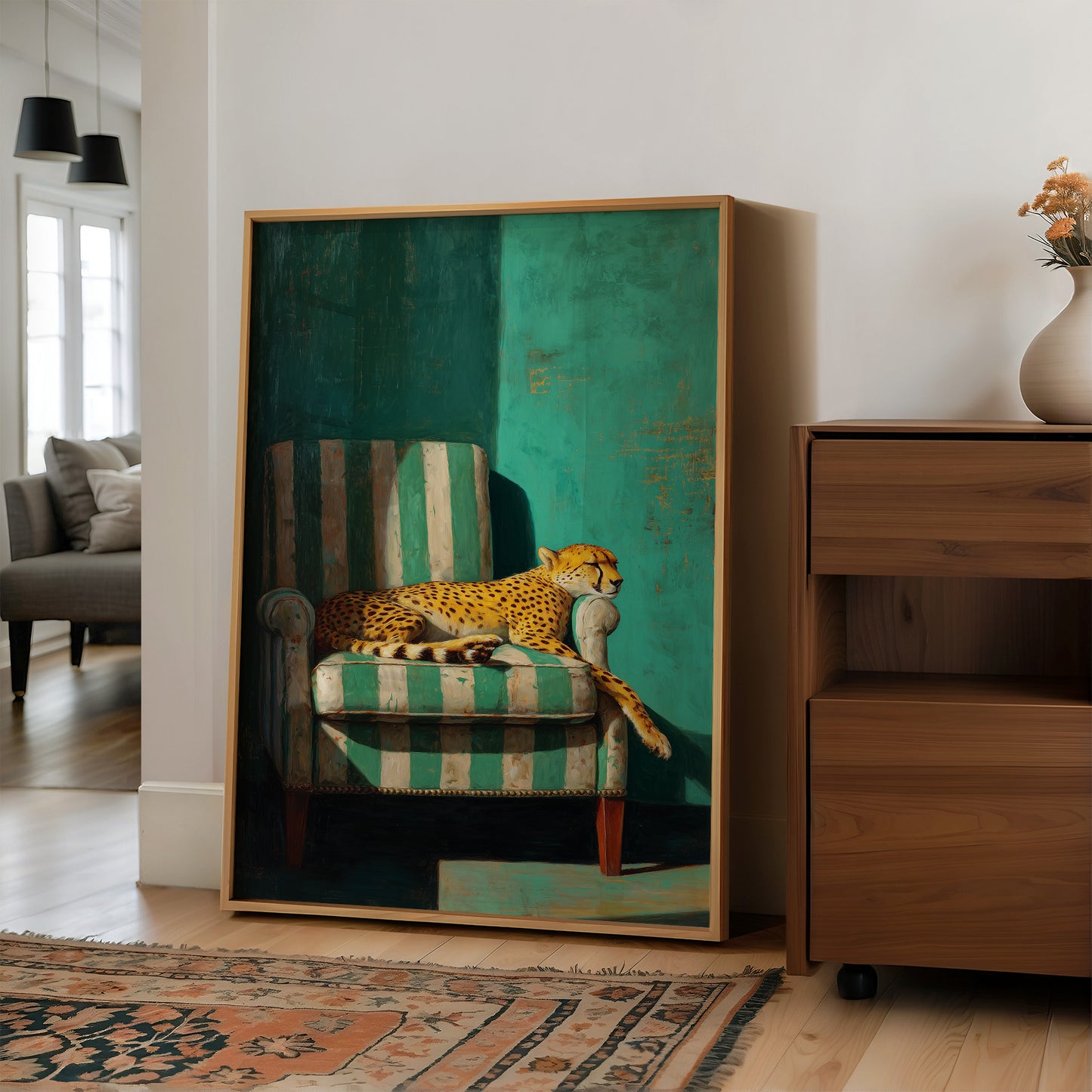 Resting Royalty in Emerald Light
