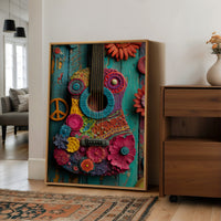Peace and Petals Guitar