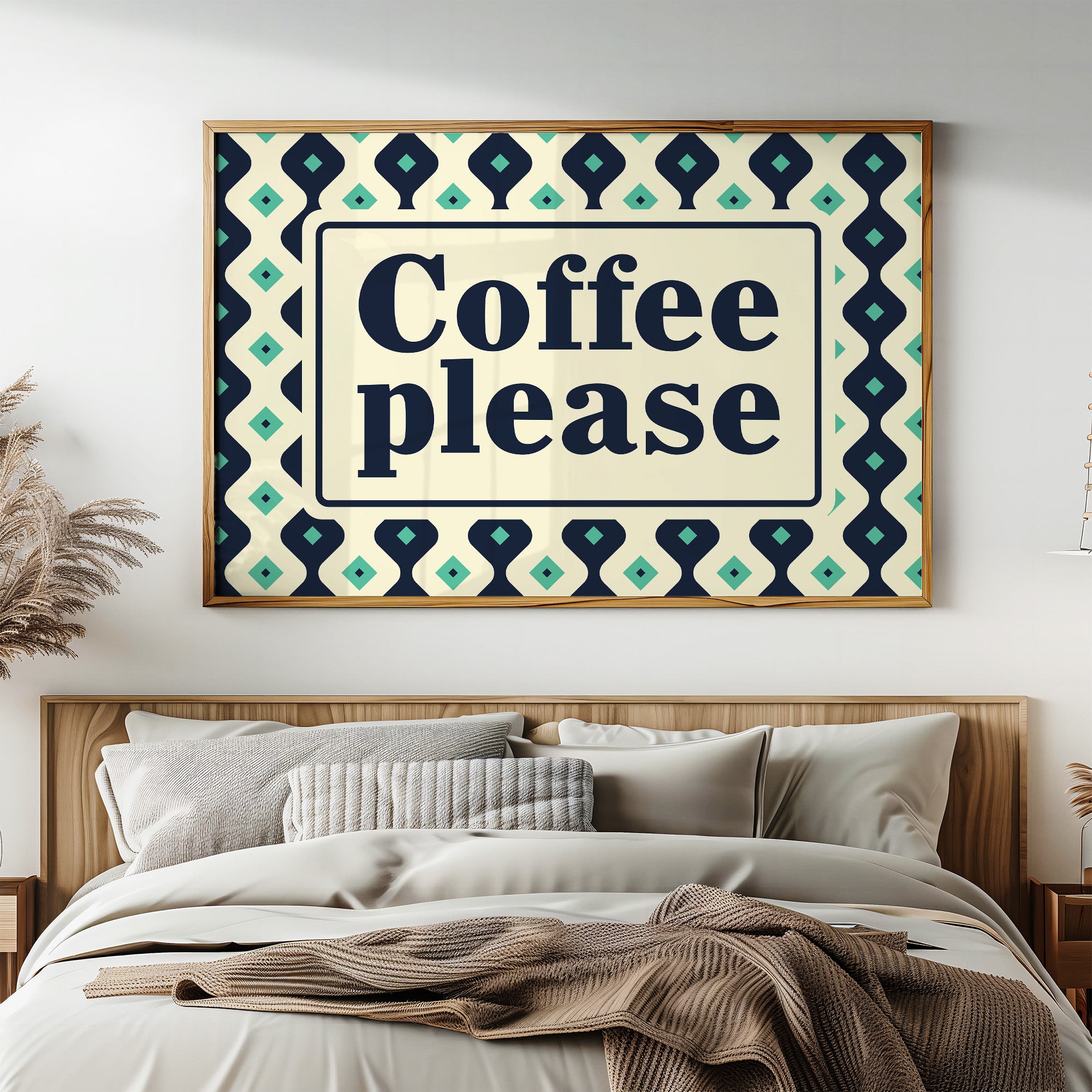 Coffee Please Retro Kitchen Sign