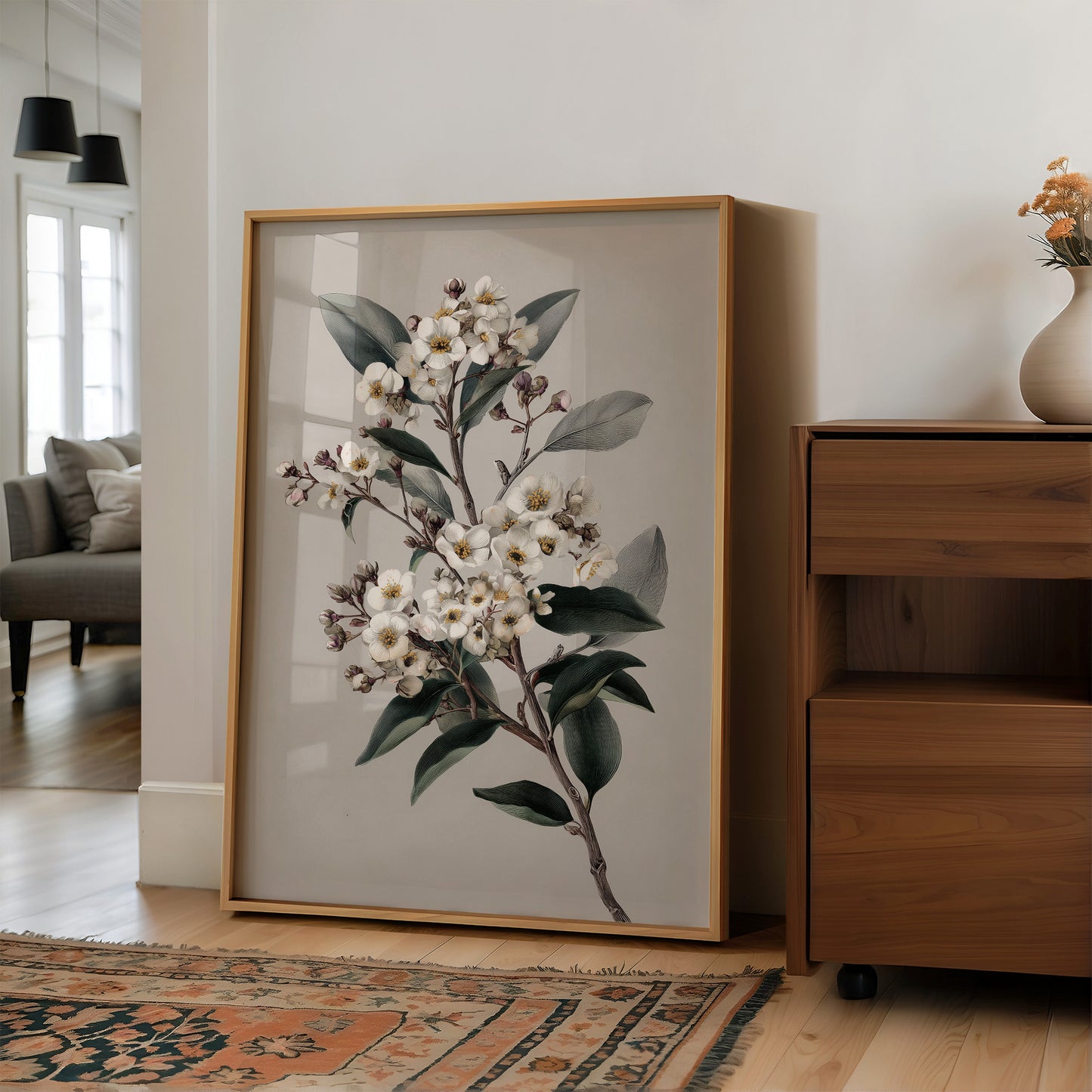 Ivory Blossoms On Quiet Branch